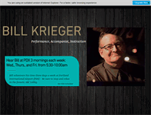 Tablet Screenshot of billkriegerpiano.com